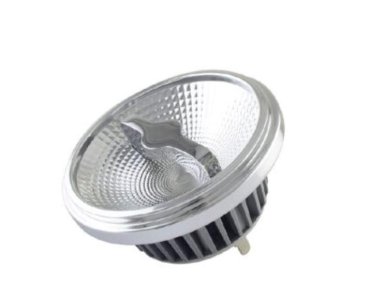 Perluci - dim to warm - Ø 11,1 x 7 cm - stralingshoek van 36° - G53 - AR111 - 15W dimbaar - 3000K tot 2000K - grijs