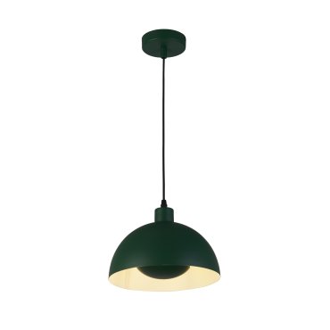 Searchlight Mars - hanglamp - Ø 25 x 150 cm - mat groen en crème