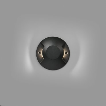 Faro Loth - wandverlichting - Ø 20 x 4,2 cm - 12W LED incl. - IP67 - mat zwart