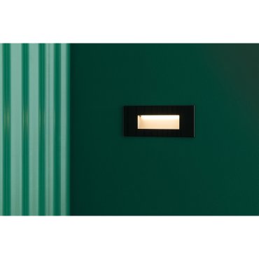 Faro Dart - inbouw wandverlichting - 19 x x 3,6 x 8 cm - 5W LED incl. - IP65 - mat zwart