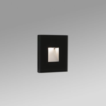 Faro Dart - inbouw wandverlichting - 8 x 3,6 x 8 cm - 2W LED incl. - IP65 - mat zwart
