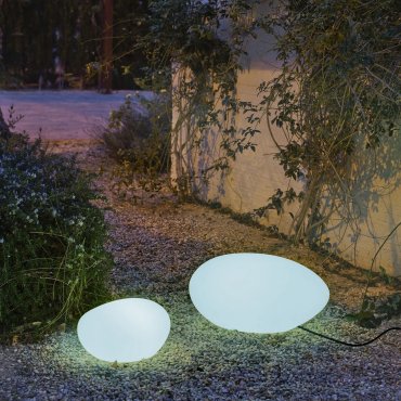 New Garden Petra - buiten tafellamp met kabel - 40 x 29 x 20 cm - IP65 - wit