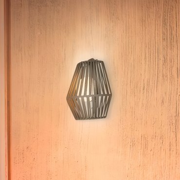 New Garden Conta - buiten wandverlichting met oplaadbare lichtbron - 9W LED incl. - 22,5 x 11,5 x 24 cm - IP54 - grijs