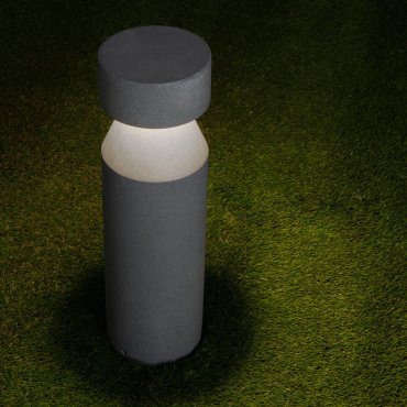 Nova Luce Lua - tuinpaal - Ø 16 x 55,5 cm - 12W LED incl. - IP65 - zwart