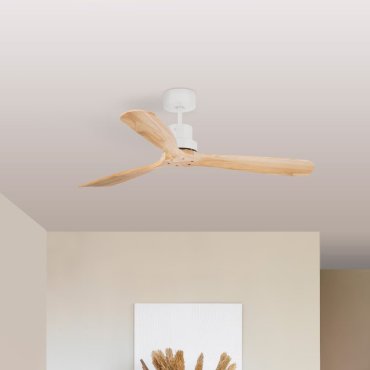 Faro Lantau L - plafondventilator - Ø 132 cm - mat wit en den