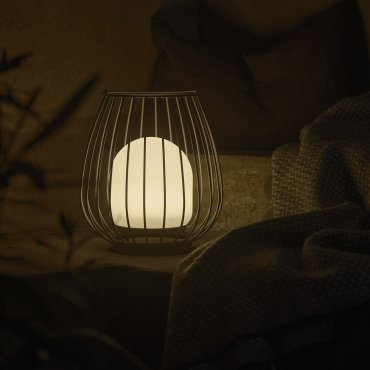 Nordlux Jim To-Go - oplaadbare tafellamp buiten - Ø 28 x 30,3 cm - 3W LED incl. - IP54 - grijs