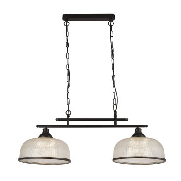 Searchlight Highworth - hanglamp - 75 x 120 cm - mat zwart