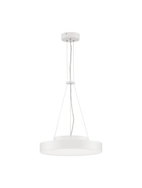 Nova Luce Perfect Profile - hanglamp op afstandsbediening (incl.) - Ø 40 x 120 cm - 24W dimbare LED incl. - 2700K-6000K - wit