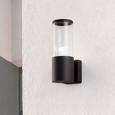 Nova Luce Zosia - buiten wandverlichting - Ø 9 x 25 x 12 cm - IP65 - donker grijs