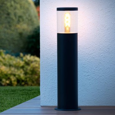 Lucide Fedor - tuinpaal - Ø 13 x 49 cm - IP44 - zwart