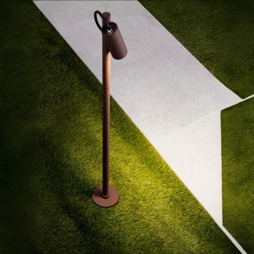 Nova Luce Darma - tuinpaal - Ø 11 x 85 cm - 7W LED incl. - IP65 - corten