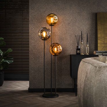 Vico Stellar - vloerlamp - 164 cm - zwart