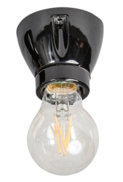 ETH Vintage Straight - plafondlamp - 6,3 x 7,5 cm - zwart
