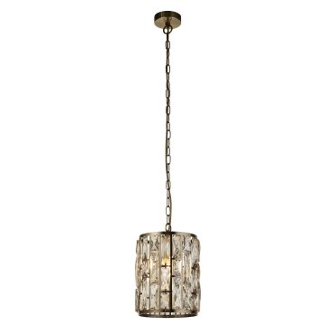 Searchlight Bijou - hanglamp - Ø 22 x 150 cm - antiek messing en champagne