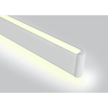 ONE Light Up &amp; Down LED Linear Profiles - hanglamp - 117,5 x 2,2 x 8,5 cm - 40W LED incl. - wit - warm witte lichtkleur