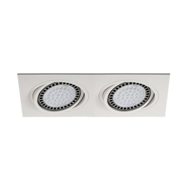 Zuma Line Boxy DL 2 - inbouwspot 2L - 350 x 180 mm, 315 x 155 mm inbouwmaat - wit