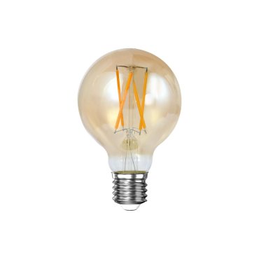 Vico filament LED lamp dimbaar - Ø 7 x 8 cm - E27 - 6W - 2100K - amber