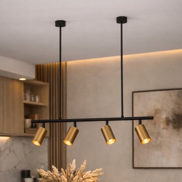 Nova Luce Pogno - hanglamp - 96 x 87,5 cm - zwart en goud