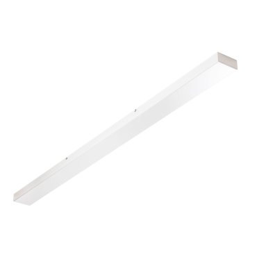Perluci - plafondplaat voor 2 lichtpunten - 140 x 9 x 2,5 cm - wit
