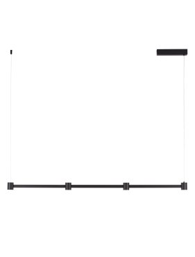 Nova Luce Puize - hanglamp - 118 x 140 x 6 cm - 24W dimbare LED incl. - zandzwart