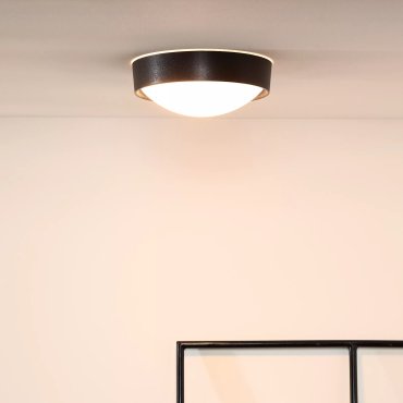 Lucide Lex - plafondverlichting - Ø 25 x 7 cm - zwart