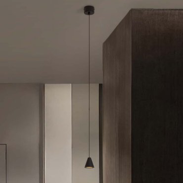 Nova Luce Irmos - hanglamp - Ø 6 x 191 cm - 5W LED incl. - zandzwart