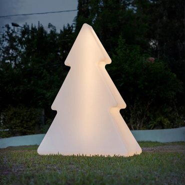 New Garden Pinus 160 - oplaadbare vloerlamp op zonne-energie - 118 x 160 x 45 cm - 1,5W RGB LED incl. - IP65 - wit
