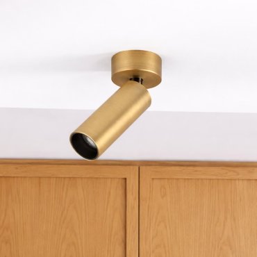 Faro Stan Slim - opbouwspot 1L - Ø 4,2 x 16,1 cm - brons