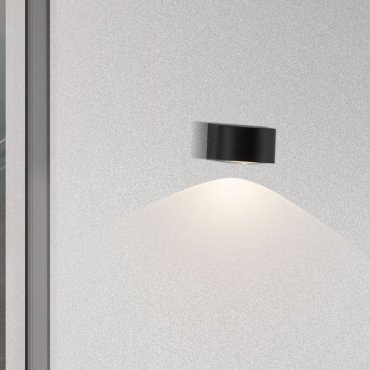 Nova Luce Opera - buiten wandverlichting - 11 x 6,8 x 10 cm -  6W LED incl. - IP54 - donker antraciet