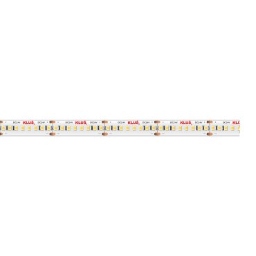 KLUS LED strip - 1 cm breed, 500cm lengte - 24Vdc - dimbaar - 9,6W LED per meter - 240 LEDs per meter - IP20
