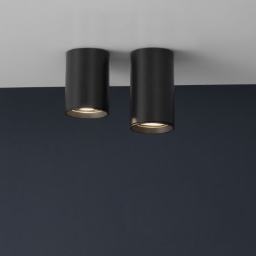 Nova Luce Loyd - opbouwspot - Ø 6 x 10 cm - zwart