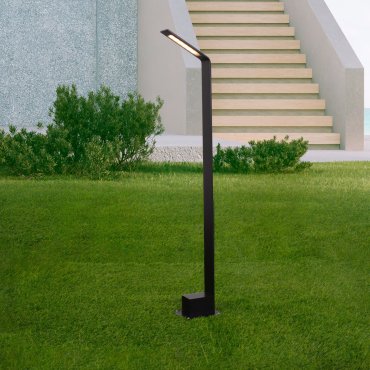 Nova Luce Vel - tuinpaal - 9,5 x 80 cm - 7W LED incl. - IP65 - zandzwart