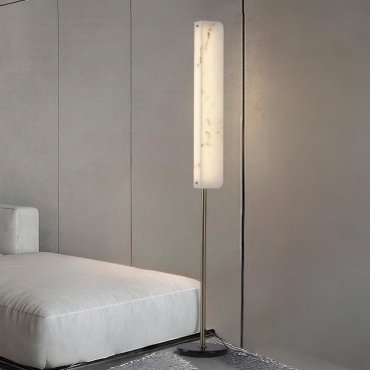 Nova Luce Aider - vloerlamp - Ø 26 x 160 cm - 23W LED incl. - messing goud