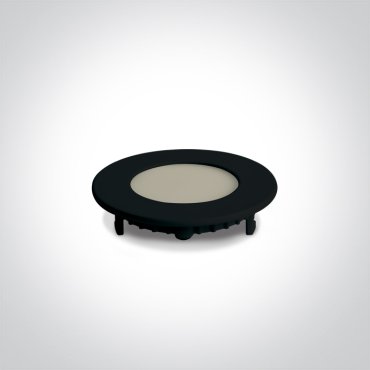 ONE Light Round Recessed Panels CCT V - inbouwspot - Ø 85 mm, Ø 70 mm inbouwmaat - 3W LED incl. - zwart - instelbare lichtkleur