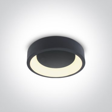 ONE Light LED Decorative Plafo Round CCT V - plafondverlichting - Ø 30 x 8 cm - 20W LED incl. - antraciet
