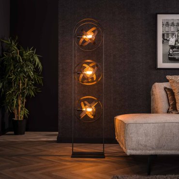 Vico Cosmos Mesh - vloerlamp - 160 cm - artic zwart