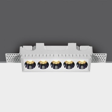 ONE Light Trimless Mirror Range - inbouwspot - 137 x 40 mm, 145 x 41 mm inbouwmaat  - 12W LED incl. - wit