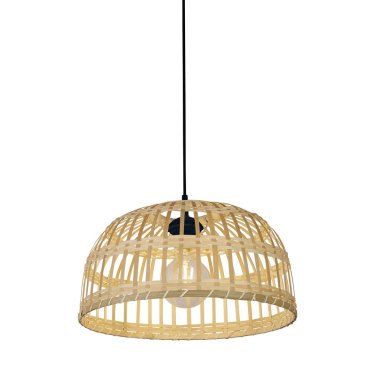 Searchlight Bali - hanglamp - Ø 40 x 155 cm - bruin