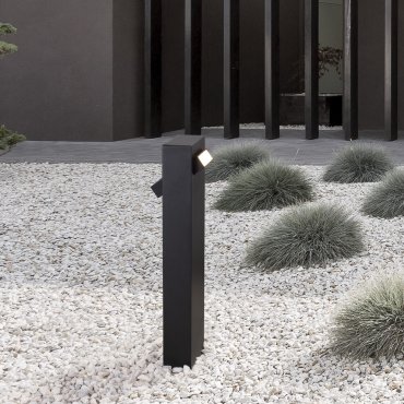 Nova Luce Zelda - tuinpaal - 12 x 40 x 9,4 cm - 9W LED incl. - IP65 - zandzwart