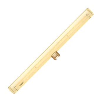 Segula LED lamp - Linear - Ø 3 x 30 cm - S14d - 4W dimbaar - 2700K - amber