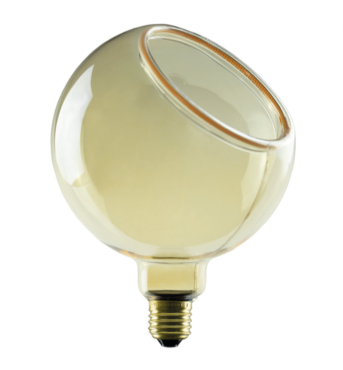 Segula LED lamp - Floating Globe Angle - Ø 15 x 20 cm - E27 - 4,5W dimbaar - 2200K - amber