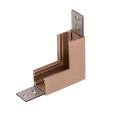 Lucide Linial - magnetisch railsysteem - vertikaal hoekprofiel - 6,7 x 1,9 x 6,7 cm - champagne
