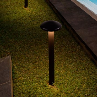 Nova Luce Nemo - tuinpaal - Ø 11 x 40 cm - 5W LED incl. - IP65 - donker antraciet