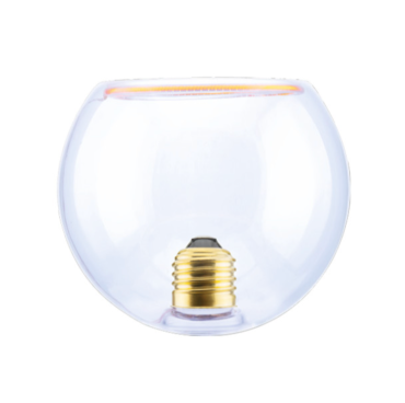 Segula LED lamp - Floating Globe Inside - Ø 12,5 x 11,5 cm - E27 - 4,5W dimbaar - 2200K - transparant