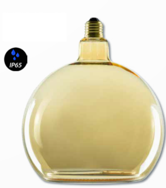 Segula LED lamp - Floating globe - Ø 20 x 23 cm - IP65 - E27 - 4,5W dimbaar - 2200K - amber
