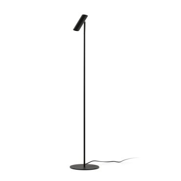 Faro Leo - vloerlamp - Ø 20 x 115,5 cm - 3,5W LED incl. - mat zwart