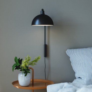 Nordlux Ellen - wandverlichting met schakelaar - 26 x 26 x 43 cm - zwart