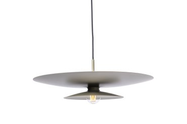 Artdelight Linares - hanglamp - Ø 50 x 16,5 cm - kaki