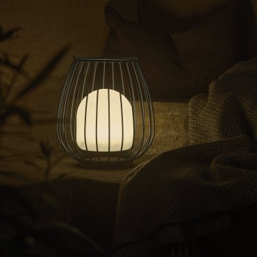 Nordlux Jim To-Go - oplaadbare tafellamp buiten - Ø 28 x 30,3 cm - 3W LED incl. - IP54 - blauw