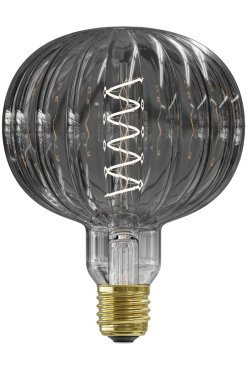 Calex Metz Smokey LED lamp - Ø 12,5 x 14,5 cm - E27 - 4W dimbaar - 2000K - gerookt